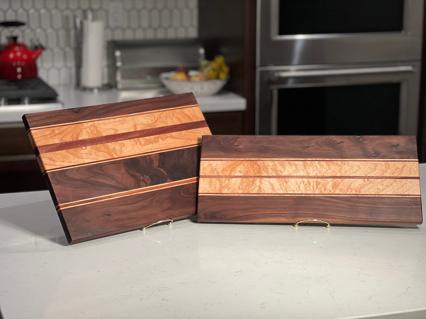 Heritage Blend: Premium Walnut, Maple & Mahogany Cutting/Charcuterie/Serving Board