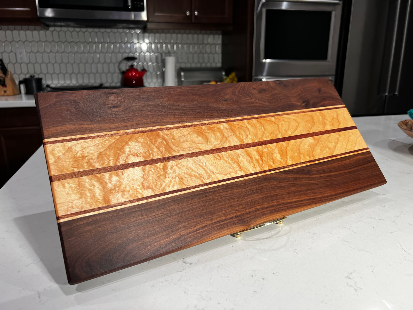 Heritage Blend: Premium Walnut, Maple & Mahogany Cutting/Charcuterie/Serving Board